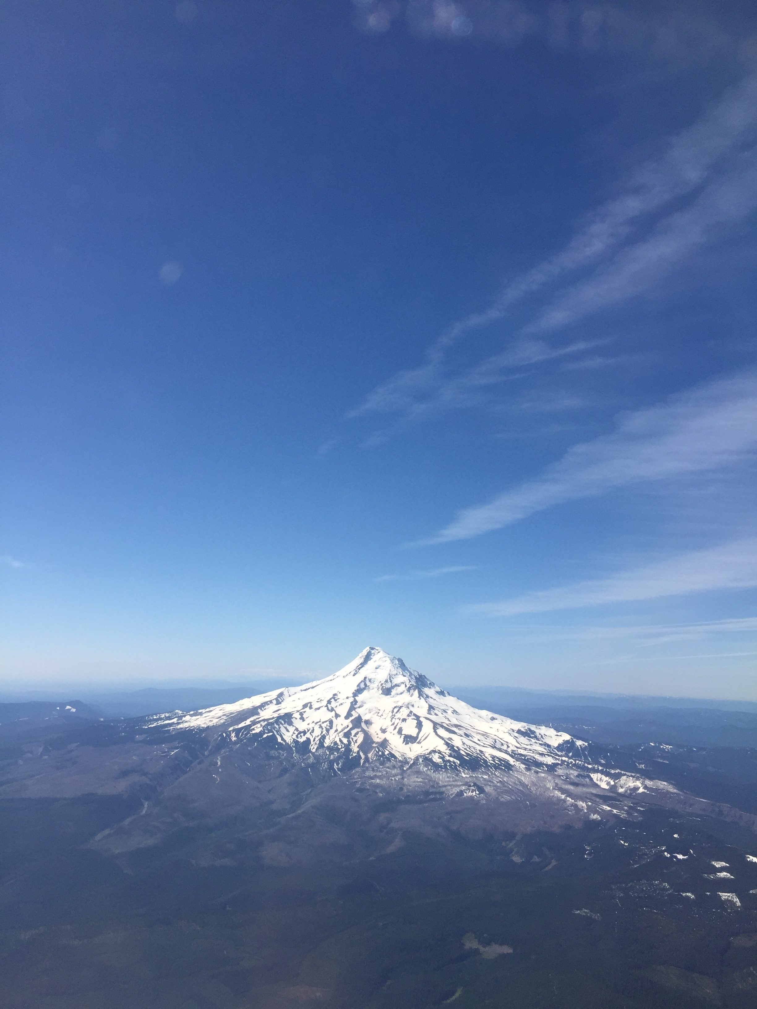 A snow-capped mountain